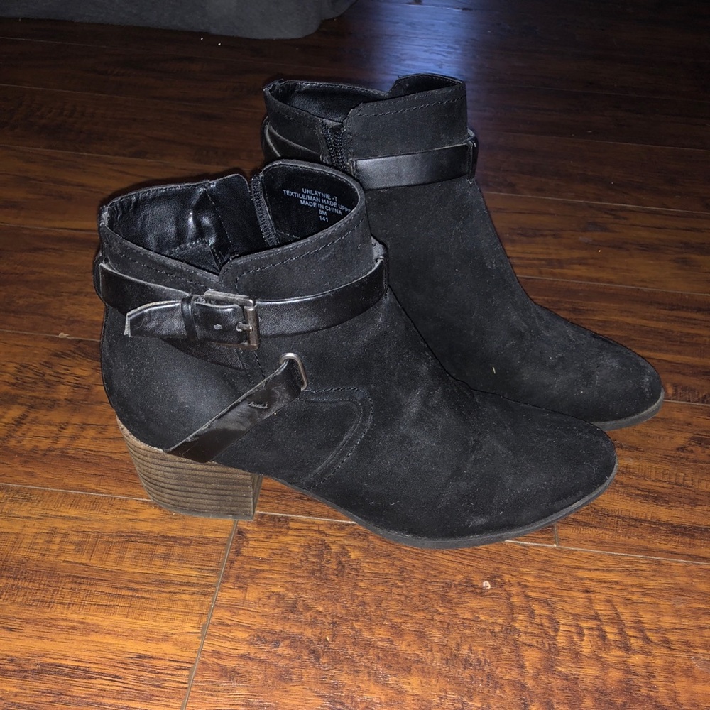 Black Suede Booties